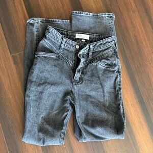 Abercrombie & Fitch High Rise Jeans - Dark Gray
